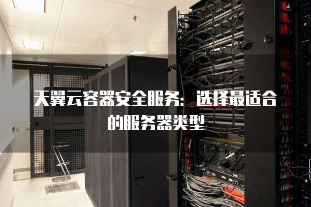 天翼云容器安全服务:选择最适合的服务器类型