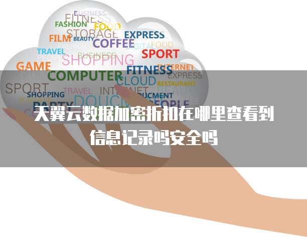 天翼云数据加密折扣在哪里查看到信息记录吗安全吗