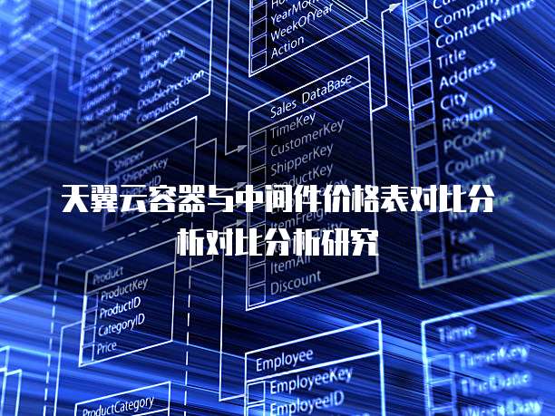 天翼云容器与中间件价格表对比分析对比分析研究