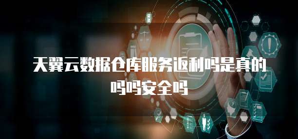 天翼云数据仓库服务返利吗是真的吗吗安全吗