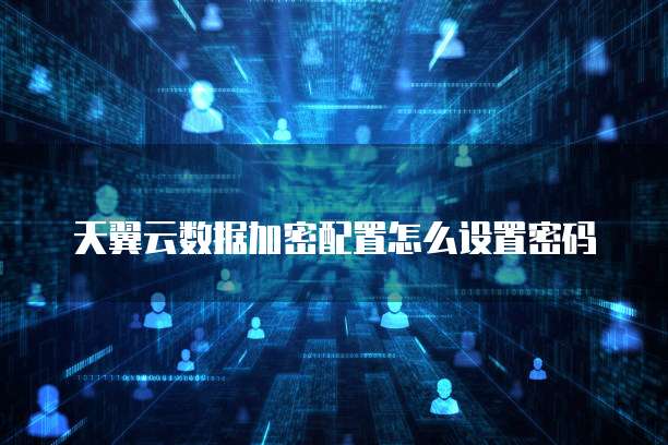 天翼云数据加密配置怎么设置密码