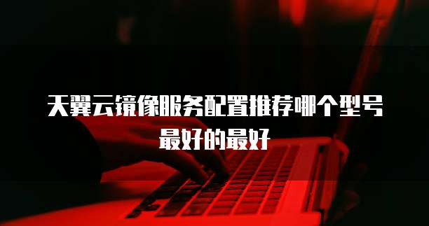 天翼云镜像服务配置推荐哪个型号最好的最好