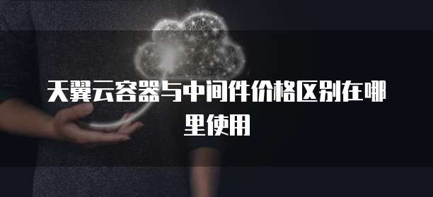 天翼云容器与中间件价格区别在哪里使用