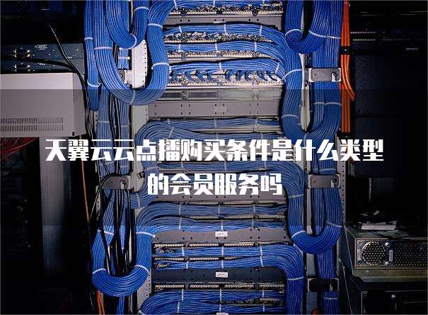 天翼云云点播购买条件是什么类型的会员服务吗