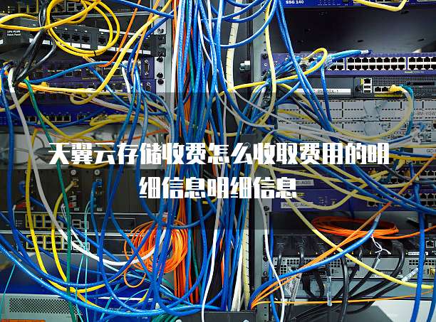 天翼云存储收费怎么收取费用的明细信息明细信息