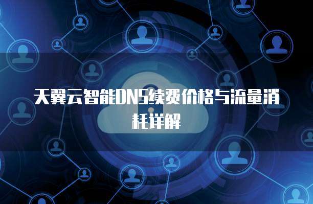 天翼云智能DNS续费价格与流量消耗详解