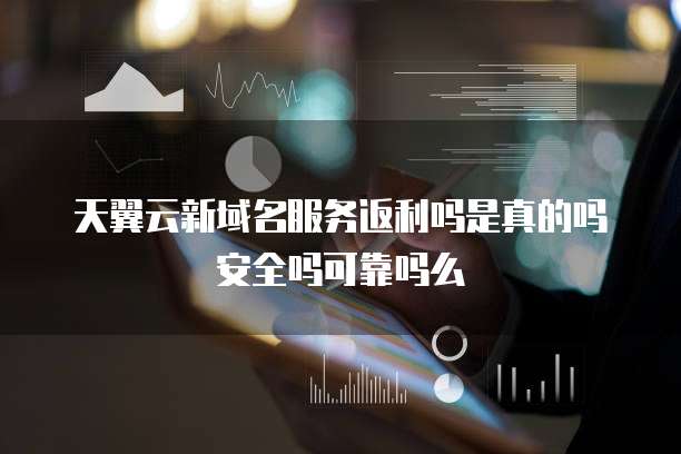 天翼云新域名服务返利吗是真的吗安全吗可靠吗么