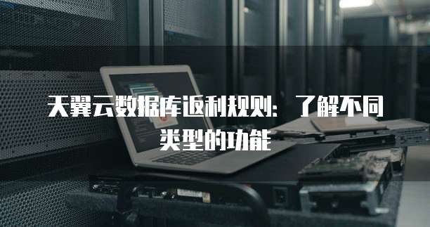 天翼云数据库返利规则:了解不同类型的功能