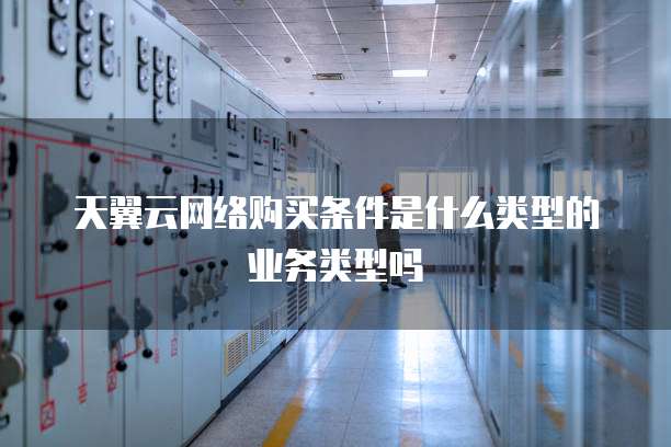 天翼云网络购买条件是什么类型的业务类型吗