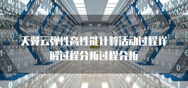 天翼云弹性高性能计算活动过程详解过程分析过程分析