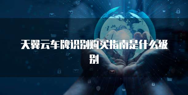 天翼云车牌识别购买指南是什么级别
