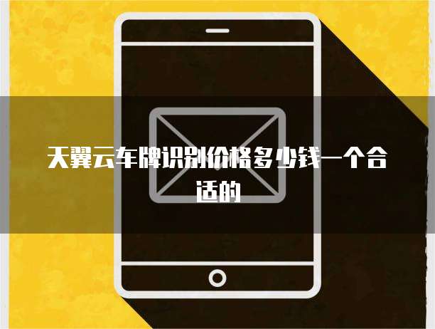 天翼云车牌识别价格多少钱一个合适的