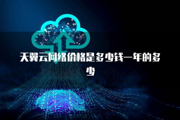 天翼云网络价格是多少钱一年的多少