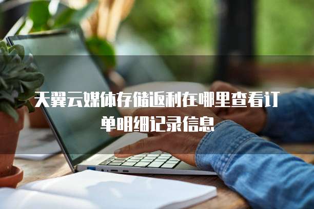 天翼云媒体存储返利在哪里查看订单明细记录信息