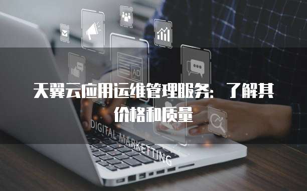 天翼云应用运维管理服务:了解其价格和质量