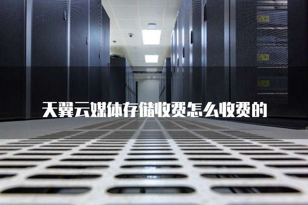 天翼云媒体存储收费怎么收费的