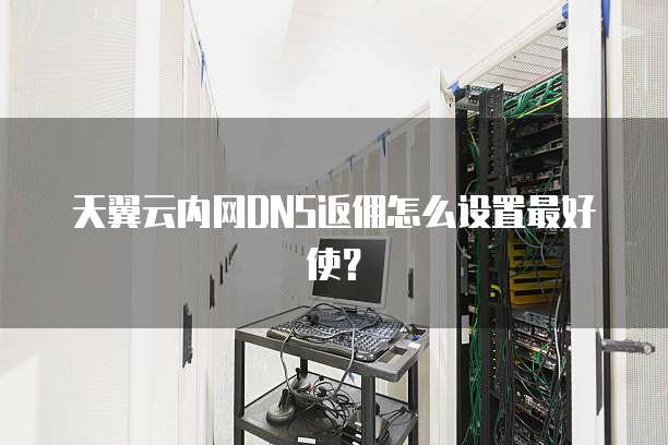 天翼云内网DNS返佣怎么设置最好使?