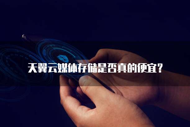 天翼云媒体存储是否真的便宜?