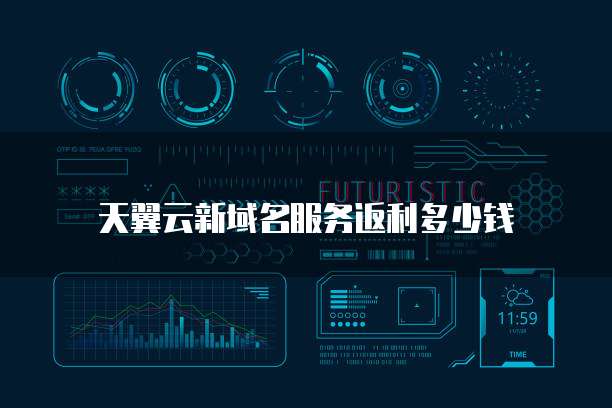 天翼云新域名服务返利多少钱