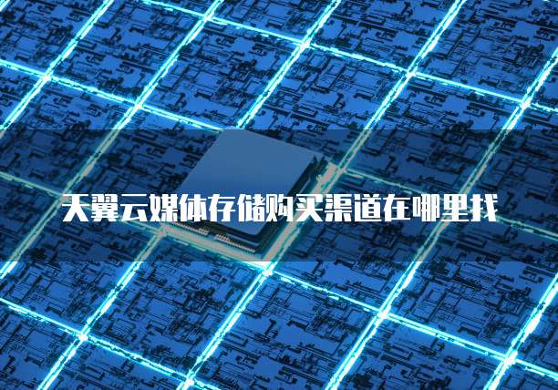 天翼云媒体存储购买渠道在哪里找