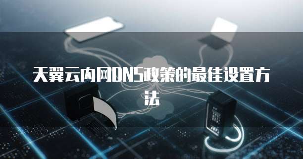 天翼云内网DNS政策的最佳设置方法