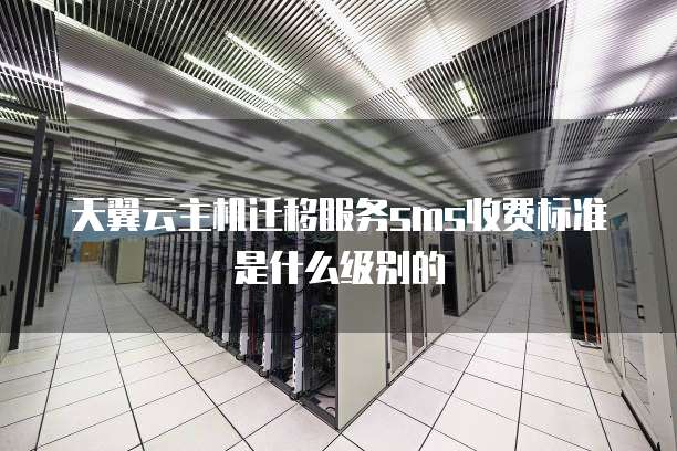 天翼云主机迁移服务sms收费标准是什么级别的