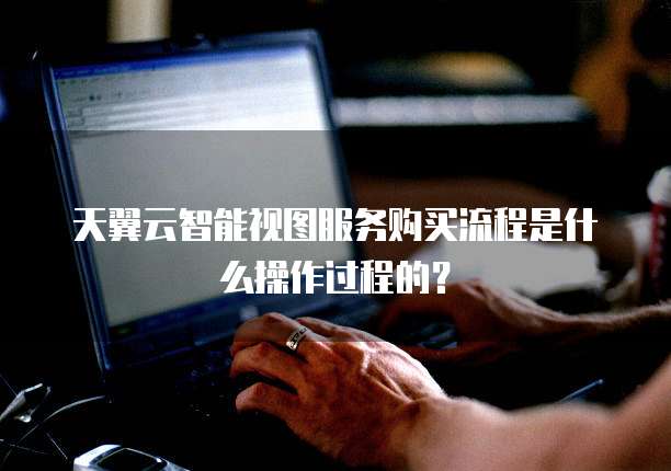 天翼云智能视图服务购买流程是什么操作过程的?