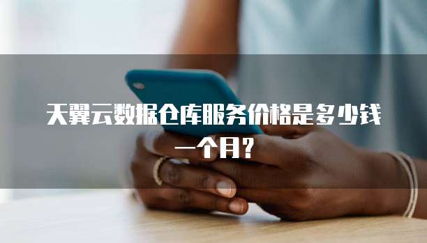 天翼云数据仓库服务价格是多少钱一个月?
