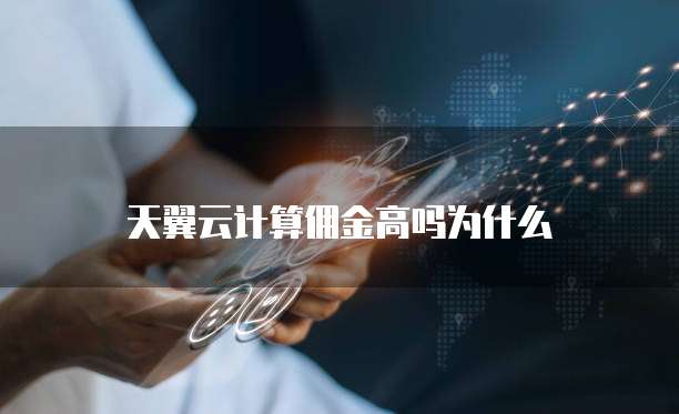 天翼云计算佣金高吗为什么