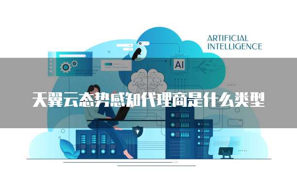 天翼云态势感知代理商是什么类型
