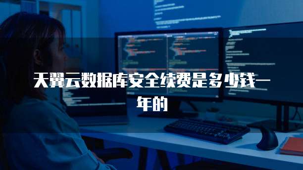 天翼云数据库安全续费是多少钱一年的