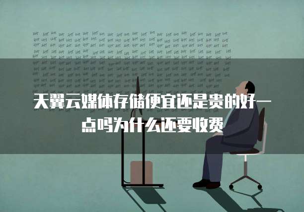 天翼云媒体存储便宜还是贵的好一点吗为什么还要收费