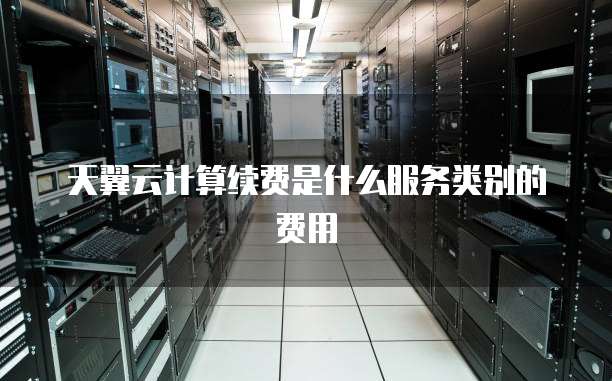 天翼云计算续费是什么服务类别的费用