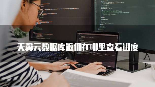 天翼云数据库返佣在哪里查看进度