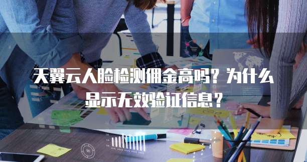 天翼云人脸检测佣金高吗?为什么显示无效验证信息?