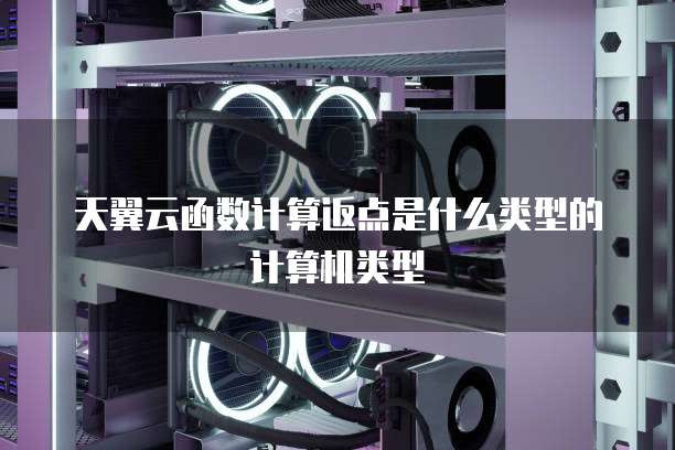 天翼云函数计算返点是什么类型的计算机类型