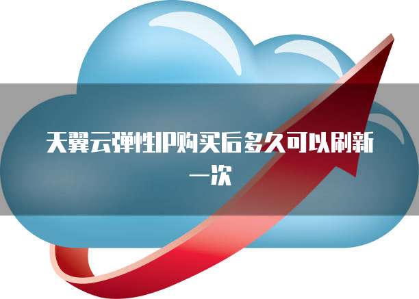 天翼云弹性IP购买后多久可以刷新一次
