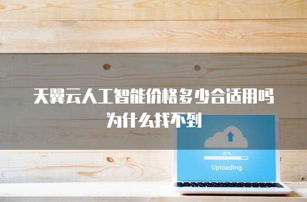 天翼云人工智能价格多少合适用吗为什么找不到