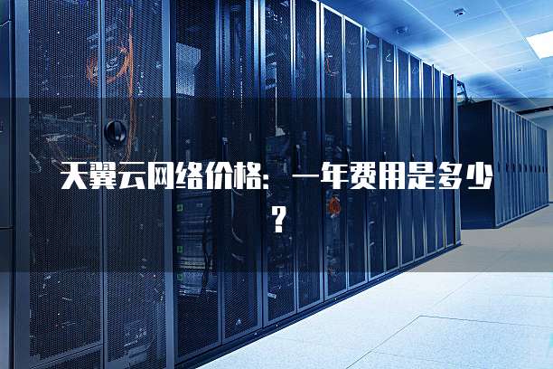 天翼云网络价格：一年费用是多少？