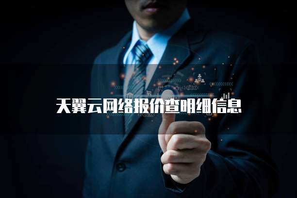 天翼云网络报价查明细信息