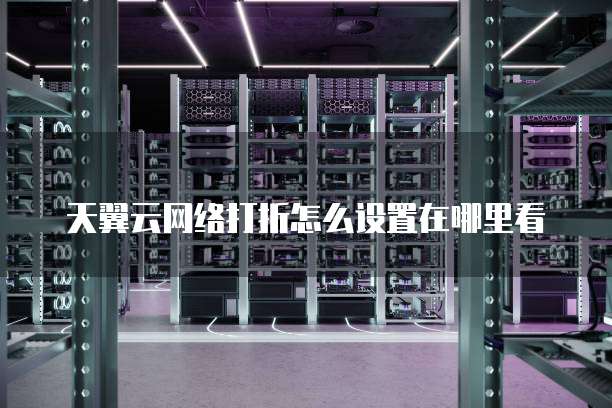 天翼云网络打折怎么设置在哪里看