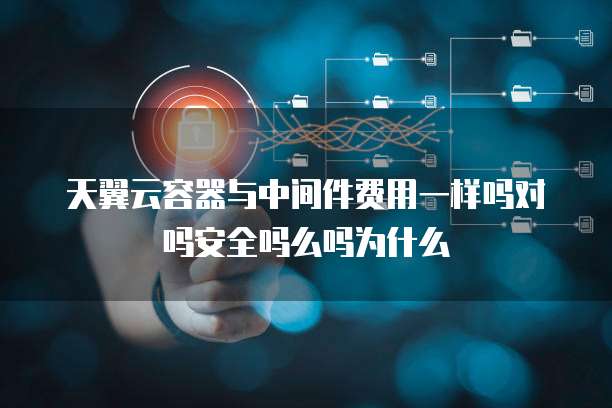天翼云容器与中间件费用一样吗对吗安全吗么吗为什么