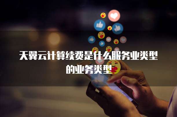 天翼云计算续费是什么服务业类型的业务类型