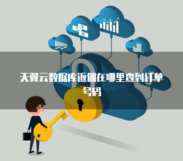 天翼云数据库返佣在哪里查到订单号码