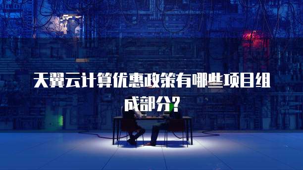 天翼云计算优惠政策有哪些项目组成部分?