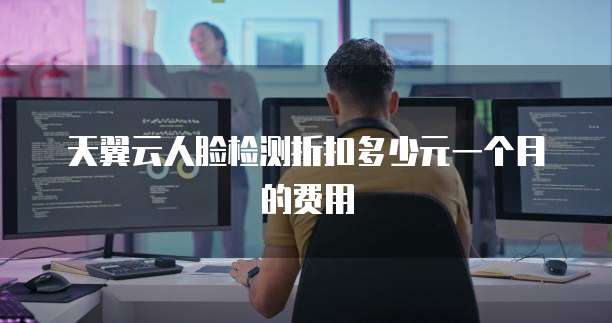 天翼云人脸检测折扣多少元一个月的费用
