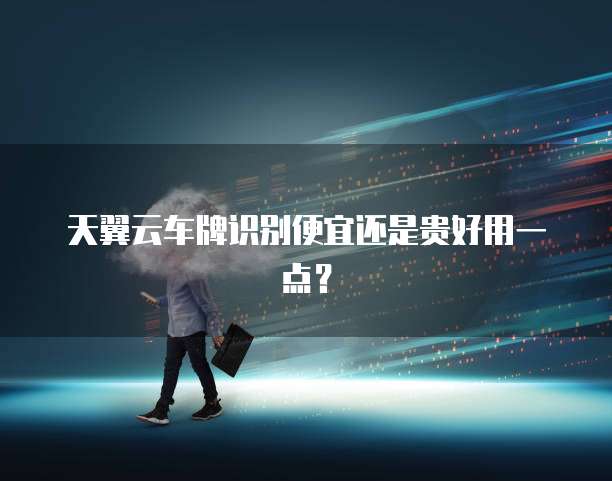 天翼云车牌识别便宜还是贵好用一点?