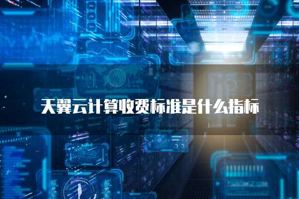 天翼云计算收费标准是什么指标