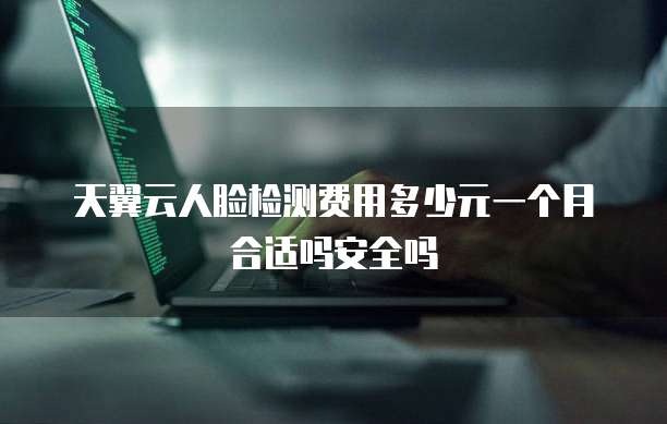 天翼云人脸检测费用多少元一个月合适吗安全吗