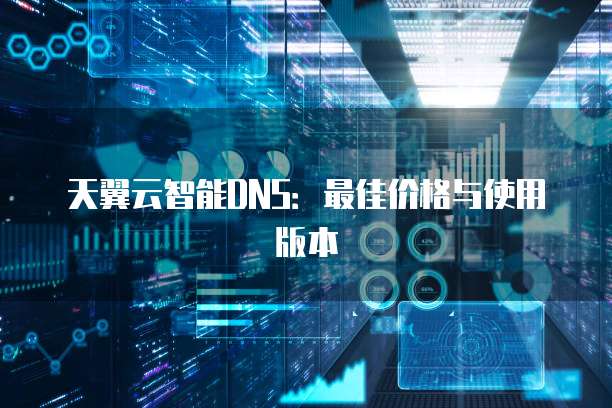 天翼云智能DNS:最佳价格与使用版本